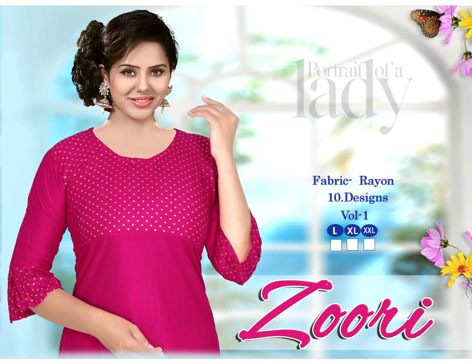 Beauty Queen Zoori 1 Rayon Ethnic Wear Printed Anarkali Kurti Collection